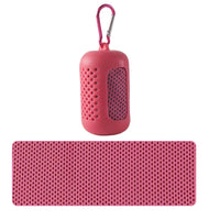 Portable Circular Silicone Wrapped Cold Towel Cooling Towel Quick Drying Polyester Fiber Towels Beach Accessories Sport Fitness