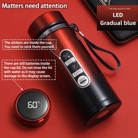 500Ml-1Liter Stainless Steel Thermos Bottle with LED Temperature Display Sus304 Tea Water Bottle Vacuum Flask Portable Cups