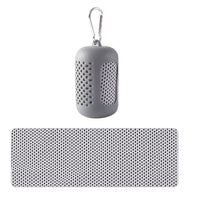 Portable Circular Silicone Wrapped Cold Towel Cooling Towel Quick Drying Polyester Fiber Towels Beach Accessories Sport Fitness